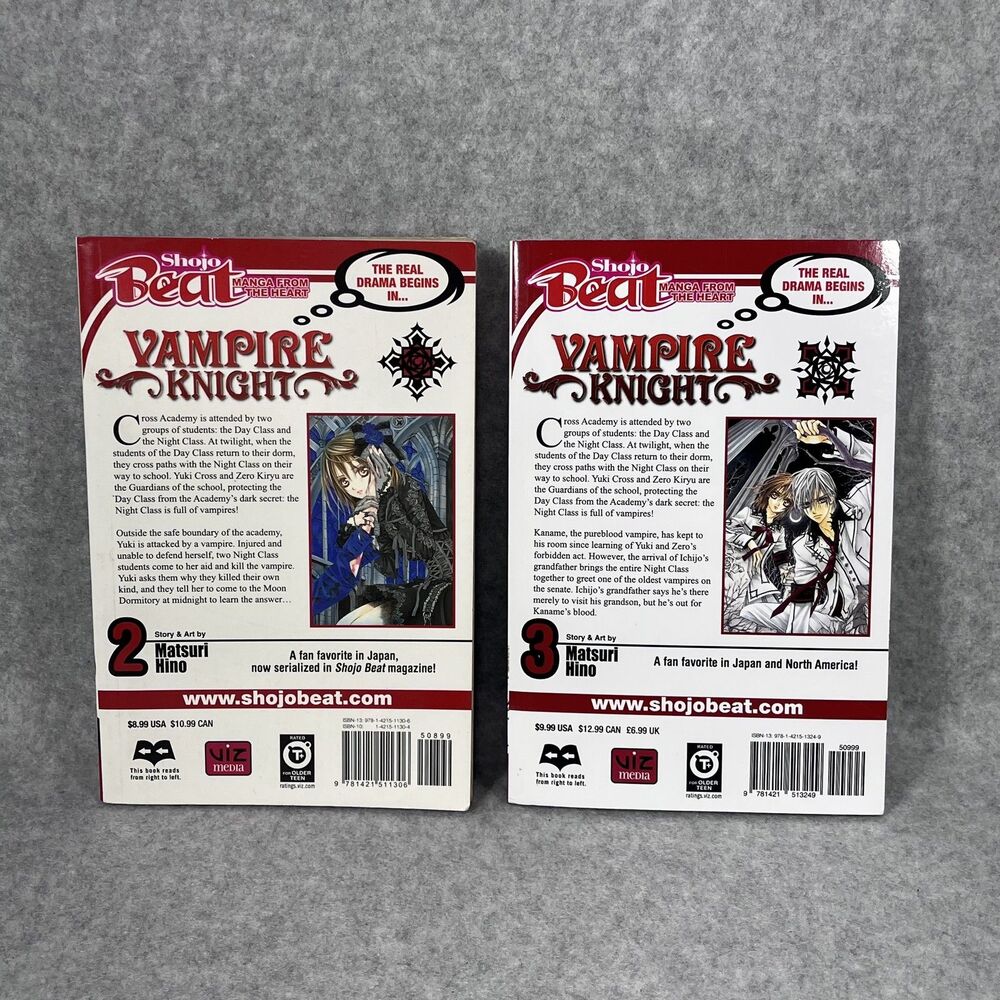 Vampire Knight Vol 2 3 Matsuri Hino Shojo Beat Manga Black Butler‎ 7 Deadly Sins - Picture 3 of 12